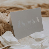 キャットスクーパーソナライズされたド銀箔文房具カード 箔カード