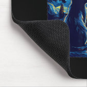 キャットスタリーナイトバンゴッホキャットキャットキャットダ猫好き マウスパッド (コーナー)