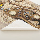 キャットスチームパンクヴィンテージレトロスタイル機 シェルパブランケット (3/4)