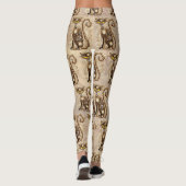 キャットスチームパンクヴィンテージレトロスタイル機 レギンス (裏面)