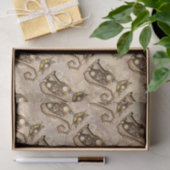 キャットスチームパンクヴィンテージレトロスタイル機 薄葉紙 (ギフト)