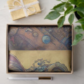 キャットスチームパンク4デコページ紙 薄葉紙 (ギフト)