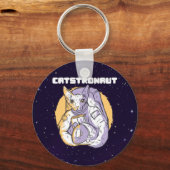 キャットストロナウツ 宇宙猫 キーホルダー (正面)