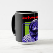 キャットストロナウツ 猫 宇宙飛行士 マグカップ (正面左)