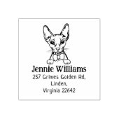 キャットスフィンクス差出人住所 ラバースタンプ (インプリント)