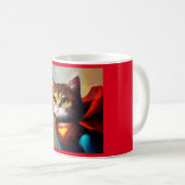 キャットスーパーヒーロー コーヒーマグカップ (正面右)