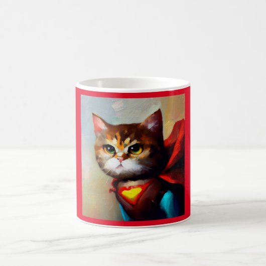 キャットスーパーヒーロー コーヒーマグカップ (中央)