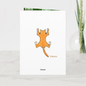 キャットセント・パトリックの日のグリーティングカード カード (裏面)