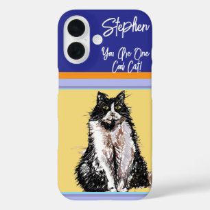 キャットタキシドパステルキャッツキャッツウォメンズパステルカラー iPhone 16ケース