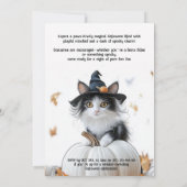 😺キャットタスティック ハロウィンパーティー招待状 招待状 (裏面)