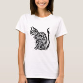 キャットタトゥースタイル Tシャツ (正面)