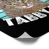 キャットタブおもしろい猫好きギフト男性へ ポスター (角)