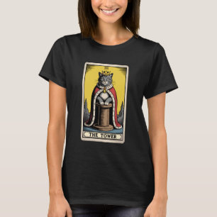 キャットタロットカード タワー キャットツリー 爪とぎ Tシャツ