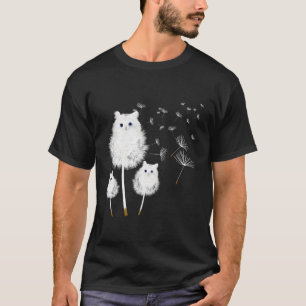 キャットタンポポ花猫 Tシャツ