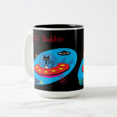 キャットダディオマグ。 ツートーンマグカップ (正面左)