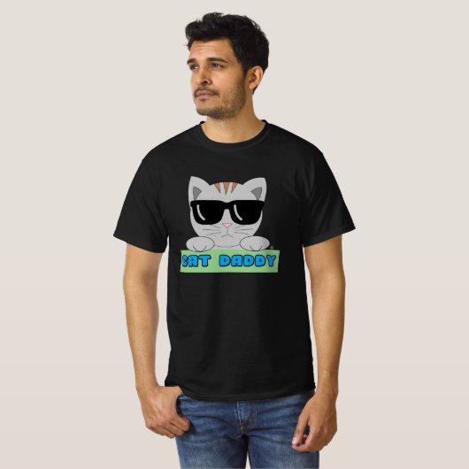 キャットダディサングラスキャット Tシャツ (正面フル)