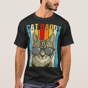 キャットダディヴィンテージおもしろい猫好きカワイトスー Tシャツ