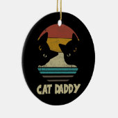 キャットダディヴィンテージ最高のキャットパパ  セラミックオーナメント (右)