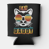 キャットダディヴィンテージ80年代スタイルキャットレトロ 缶クーラー (正面)
