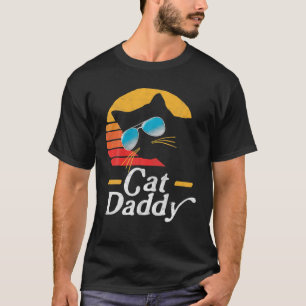 キャットダディヴィンテージ80Sスタイルレトロサングラスディスター Tシャツ