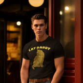 キャットダディーキャットパパグリッターTシャツ Tシャツ