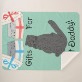 キャットダディーギフトシェルパブランケット シェルパブランケット (正面(横))