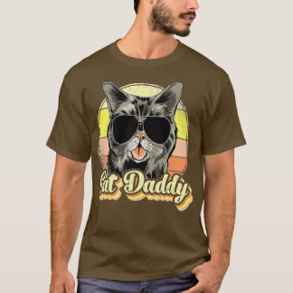 キャットダディ最高のキャットパパエバおもしろい猫好き Tシャツ