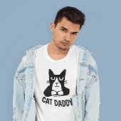 キャットダディ、キャットパパタキシドパンダ子猫Tシャツ Tシャツ