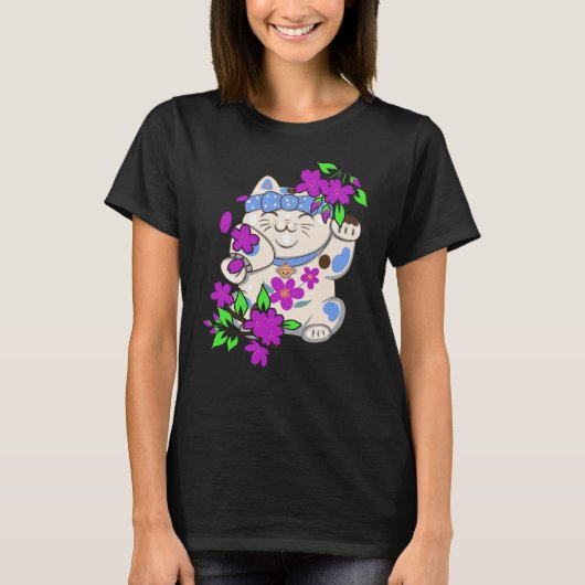 キャットダルマラッキーブリンガー姿 Tシャツ (正面)