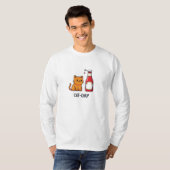 キャットチャップ: ひげときゅっちゅぱの幸せ Tシャツ (正面フル)