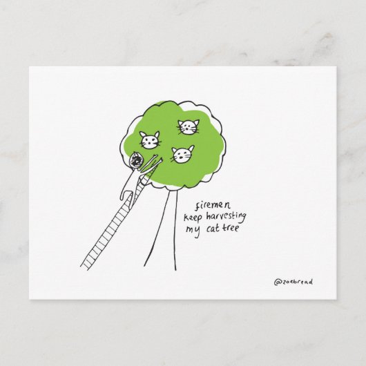 キャットツリーはがき ポストカード (正面)