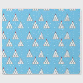 キャットツリークリスマスラッピング紙 ラッピングペーパー (フラット)