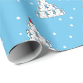 キャットツリークリスマスラッピング紙 ラッピングペーパー (ロールコーナー)