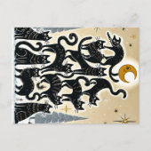 キャットツリーホリデー シーズンポストカード (正面)