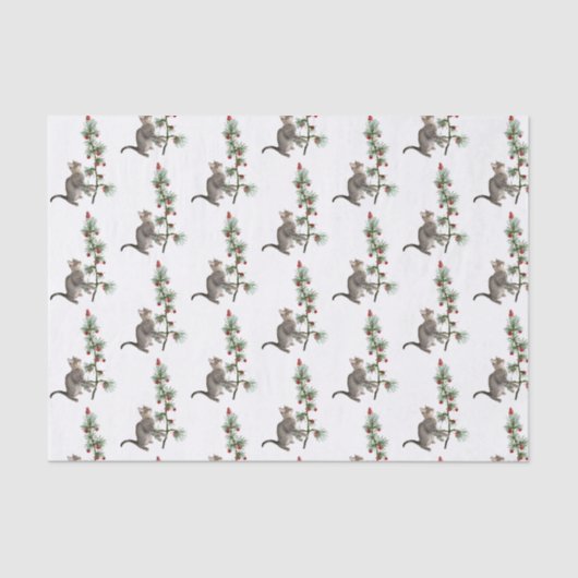 キャットツリーレッドバードティッシュペーパー 薄葉紙 (正面)