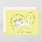 キャットツータートルドーブクリスマス ポストカード (正面/裏面)