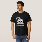 キャットテおもしろいューティットファン Tシャツ (正面フル)
