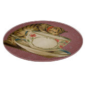 キャットティーカップキュートビクトリアンヴィンテージ カッティングボード (角)