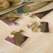 キャットティーカップキュートビクトリアンヴィンテージ ジグソーパズル (側面)