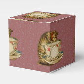 キャットティーカップキュートビクトリアンヴィンテージ フェイバーボックス (正面サイド)