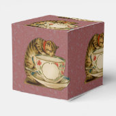 キャットティーカップキュートビクトリアンヴィンテージ フェイバーボックス (裏面サイド)