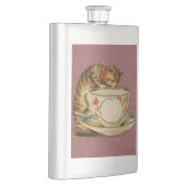 キャットティーカップキュートビクトリアンヴィンテージ フラスク (右)