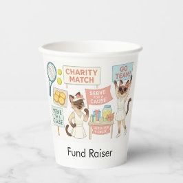キャットテニスプレーヤファンドレイザーパーティー 紙コップ