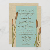 キャットテールズ湖の結婚式 招待状 (正面/裏面)