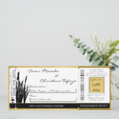 キャットテール/トンフライ搭乗パス結婚式招待状 招待状 (スタンド正面)