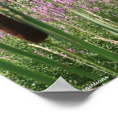 キャットテール&ワイルドフラワー感動的ポスター ポスター (角)