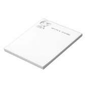 キャットデイリーミングスケッチ |猫好き パーソナライズされた ノートパッド (回転)