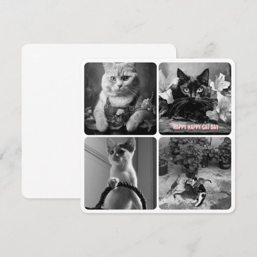 キャットデイ白黒赤 (正面/裏面)