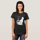 キャットデイ&コーヒーかわいい猫とコーヒー好きのデシ Tシャツ (正面フル)