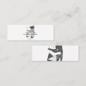 キャットデイcat nightイラストレーション – 背景を選択 スキニー名刺 (正面/裏面)